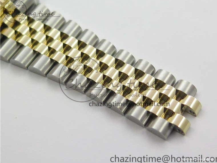 AAA Replica Watches SS Dial Wrapped WWF SS YG 41 Crystals DateJust 3128 on A YG Bracelet SoftTouch Edition Jubilee Best Wrapped Makers 126333 Black 0117